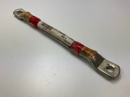 Phillips 9-352 Battery Jumper Cable 8'' Length, 2 Lugs, Translucent Red, 2/0 Ga