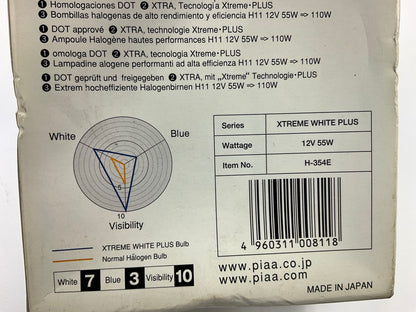 Piaa 15211 H11 XTreme White Plus Twin Pack Halogen Light Bulbs, Pair