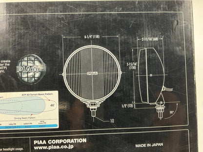 PIAA 5296 Fog Light Lamp 520 Series Xtreme White All Terrain Pattern Lamp Kit