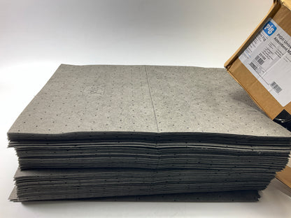 Pig 25100 Fluid Absorbent Mat Pads, 20''x15'', Box Of 100, Lightweight