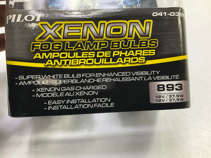 Pilot 041-0395 XENON Fog Light Fog Lamp Light Bulbs #893 SUPER WHITE, Pair