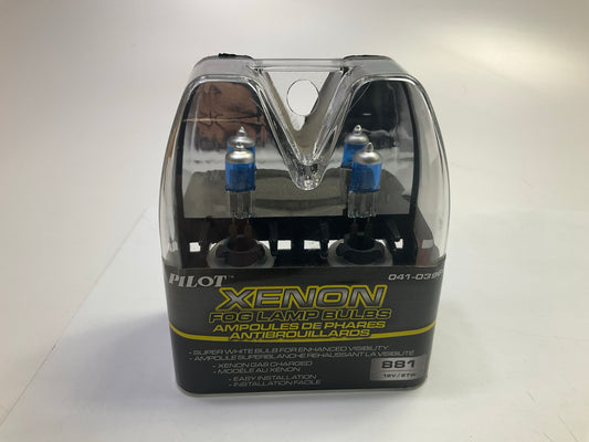 Pilot # 881 Xenon Fog Lamp Fog Light Bulbs, Pair, Super White, 27W