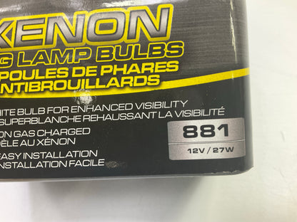 Pilot # 881 Xenon Fog Lamp Fog Light Bulbs, Pair, Super White, 27W