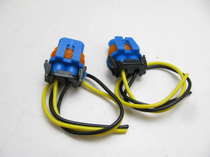 (2) Pilot 9005 Headlight Bulb Fog Light Socket Adapter Connector Wiring Harness