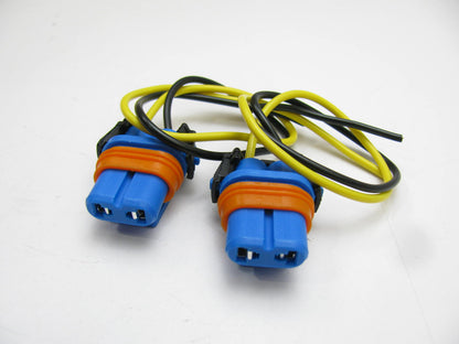 (2) Pilot 9006 Headlight Bulb Fog Light Socket Adapter Connector Wiring Harness