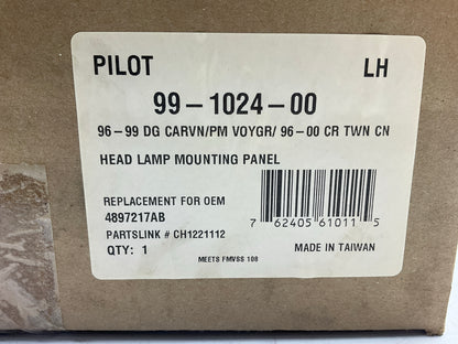 Pilot 99-1024-00 Front Left Drivers Side Headlight Headlamp Mounting Panel