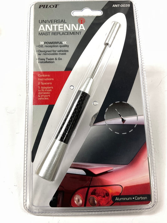 Pilot ANT-003S Universal Antenna 5-3/4 In. Aluminum/Carbon Mast Replacement