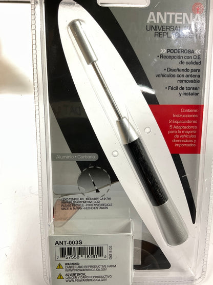 Pilot ANT-003S Universal Antenna 5-3/4 In. Aluminum/Carbon Mast Replacement