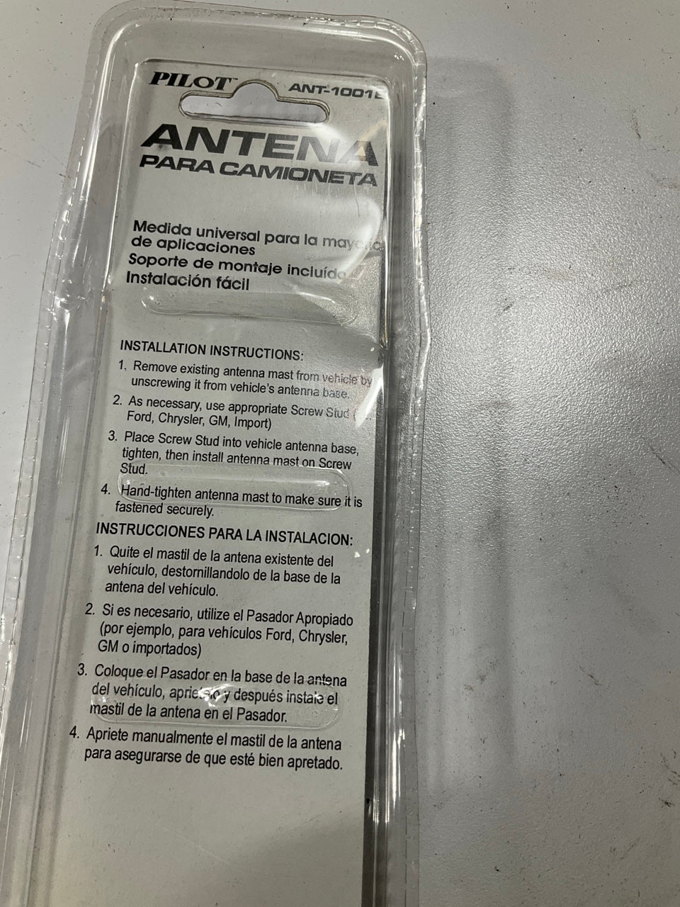 Pilot Automotive ANT-1001B Truck Antenna, Black Billet Style