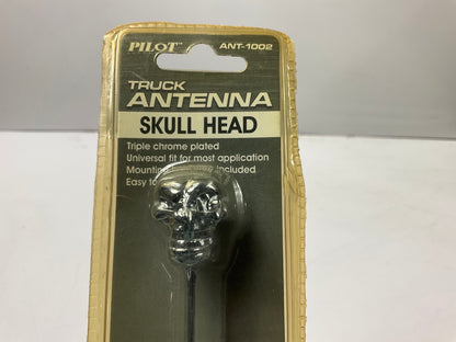 Pilot ANT-1002 - Skull Head Antenna, Chrome, Universal Fit, 22'' Tall