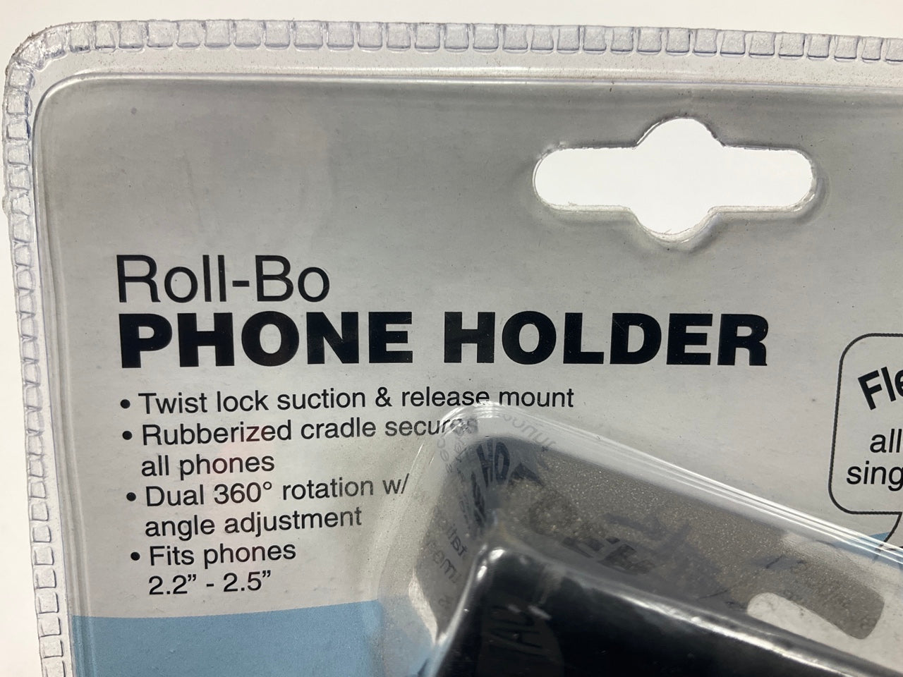 Pilot Roll-Bo Dual 360 Twist Lock Suction Holder For 2.2''- 2.5'' Wide Cell Phones