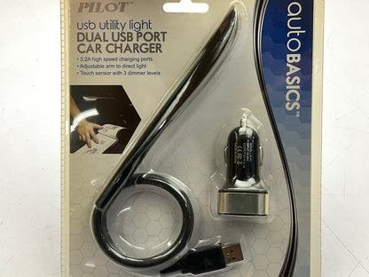 Pilot CA4044 12V Utility Light Dual USB Port Car Charger