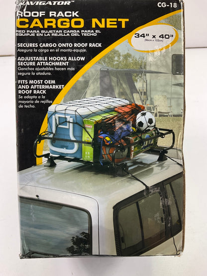 Pilot CG-18 Navigator Roof Top Carrier Cargo Net, 34''x40'' Size For Roof Rack