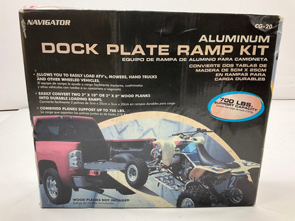 Pilot CG20 Aluminum Ramp End Kit, 700 LBs, Convert Wood Boards Into Loading Ramp