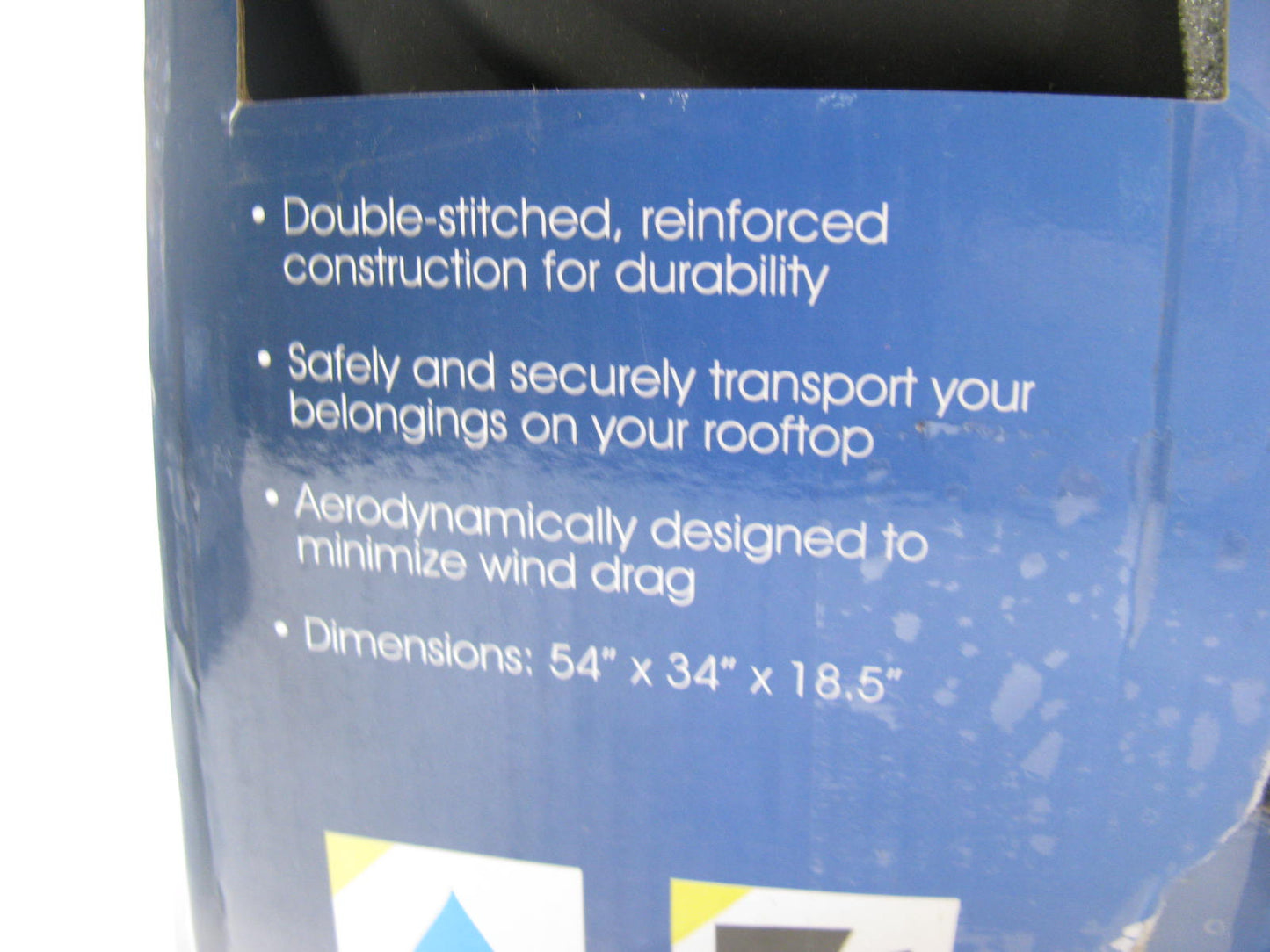 NAVIGATOR CG43 Aerodynamic Water Resistant Roof Top Cargo Carrier Bag - 18 Cu Ft