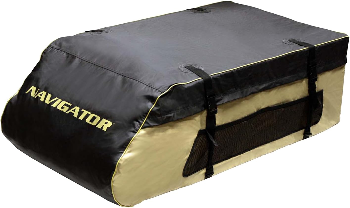 NAVIGATOR CG43 Aerodynamic Water Resistant Roof Top Cargo Carrier Bag - 18 Cu Ft