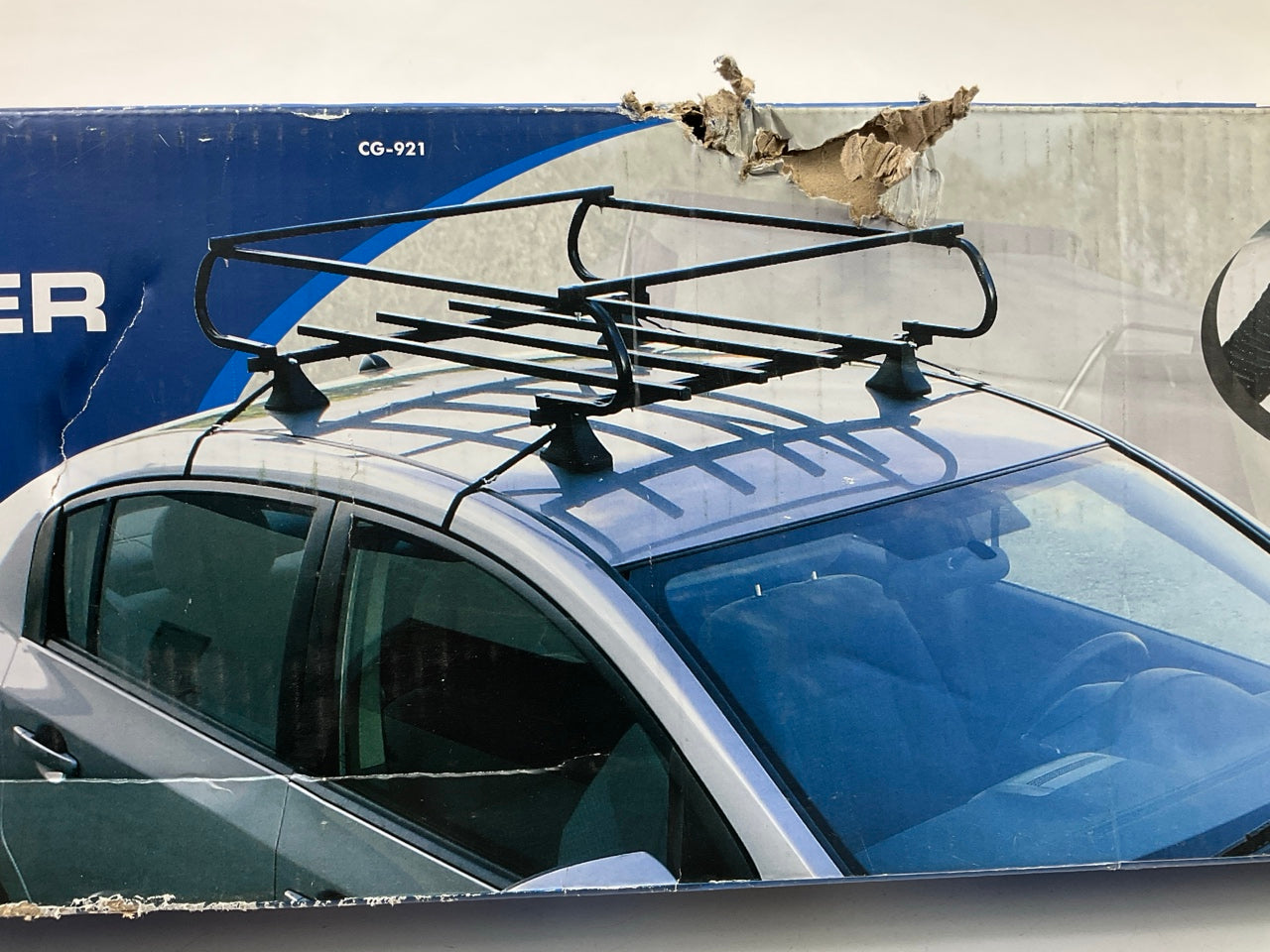 OPEN BOX  NEW Pilot CG-921 Steel Frame Roof Rack For Rooftop Cargo, 300 Lbs Cap.