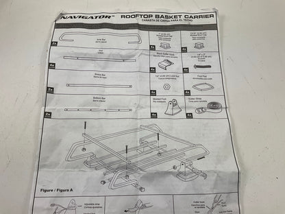 OPEN BOX  NEW Pilot CG-921 Steel Frame Roof Rack For Rooftop Cargo, 300 Lbs Cap.
