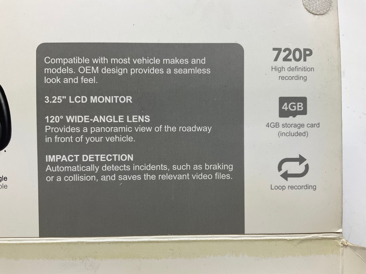 Pilot CL-3037 Rear View Mirror Dash Cam 4GB Storage Card Included