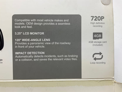 Pilot CL-3037 Rear View Mirror Dash Cam 4GB Storage Card Included
