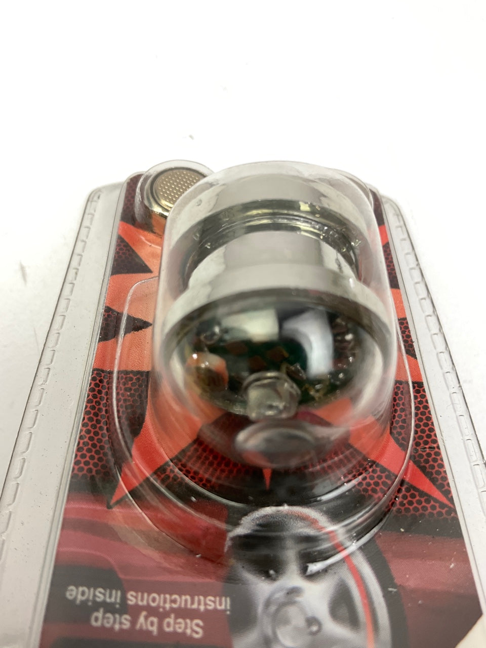 Pilot CZ-101R Tire Valve Stem Cap - Red LED, Battery Operated