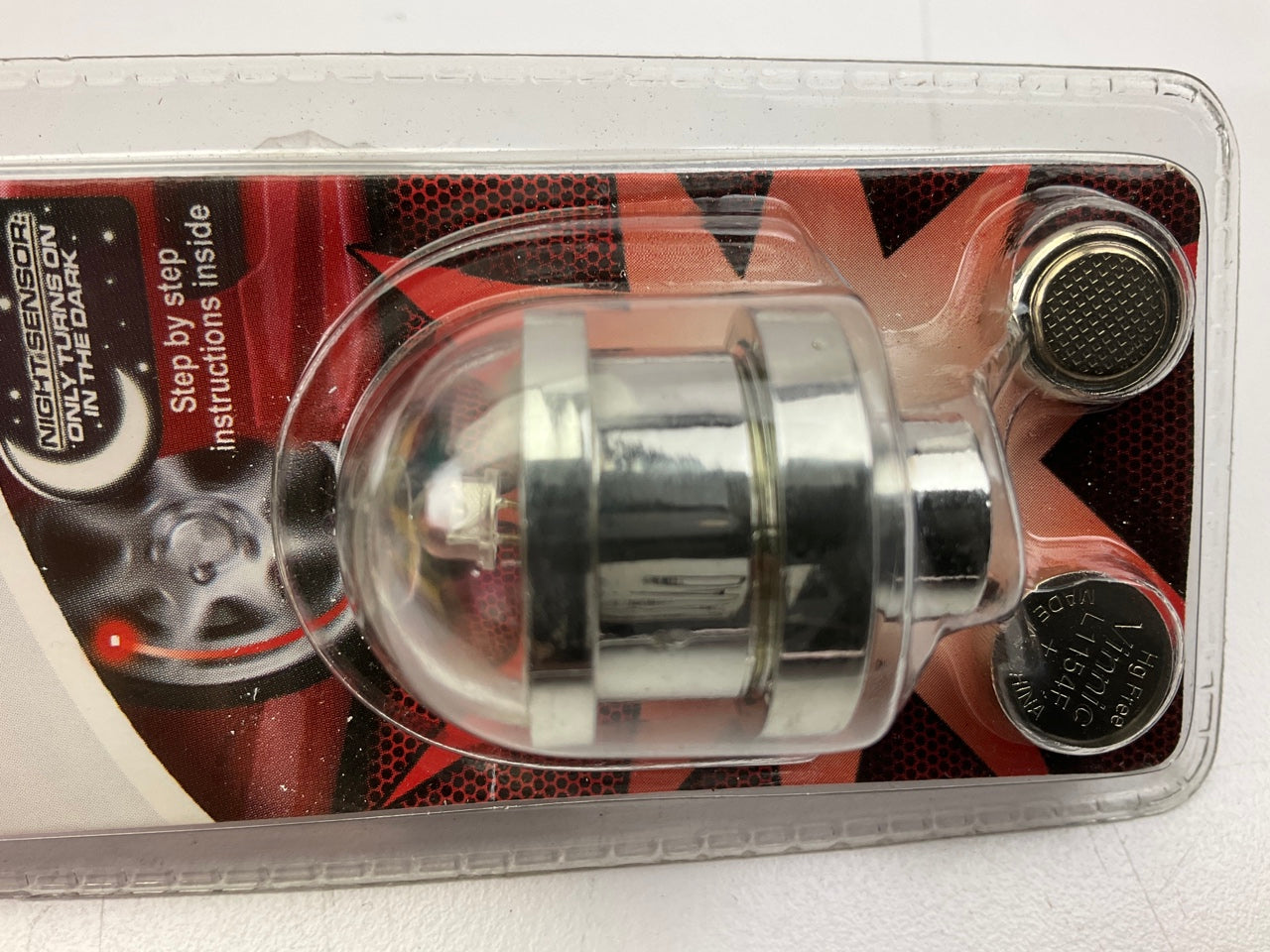 Pilot CZ-101R Tire Valve Stem Cap - Red LED, Battery Operated