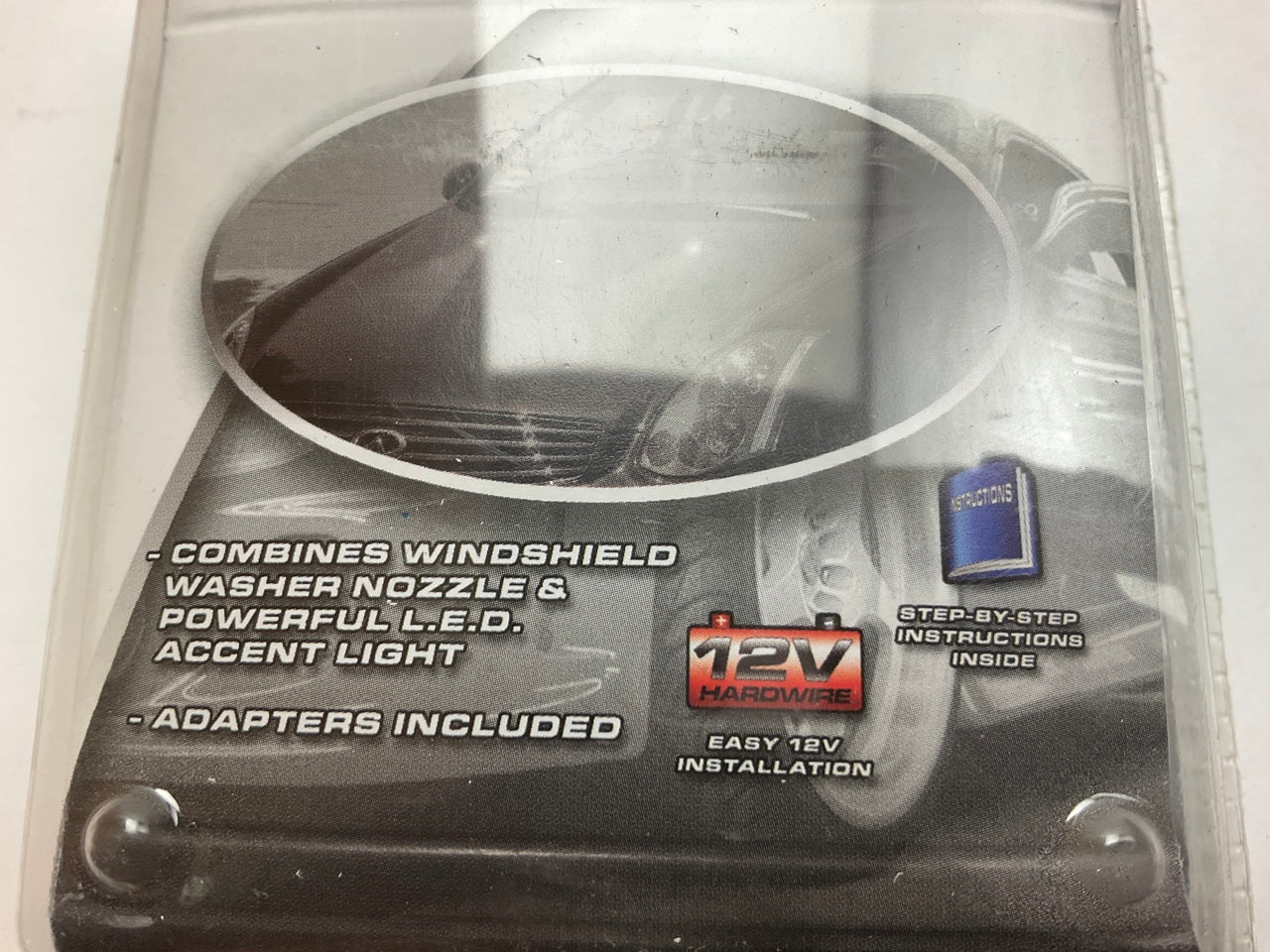 Pilot CZ-112 Windshield Washer Spray Nozzle & Powerful LED Accent Light, 12 V