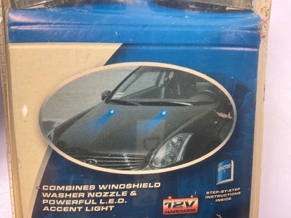 Pilot CZ-112B Windshield Washer Spray Nozzle Lights, Blue LED - 2 PACK
