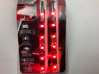 Pilot CZ-176R Red Flex LED Light Strip, 2 X 4'', 12V, 2 Strips