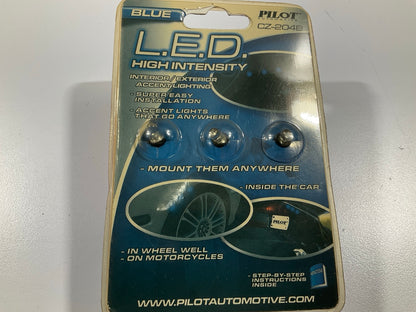 Pilot CZ-204B High Intensity Blue LED Accent Lights 12V 3PC