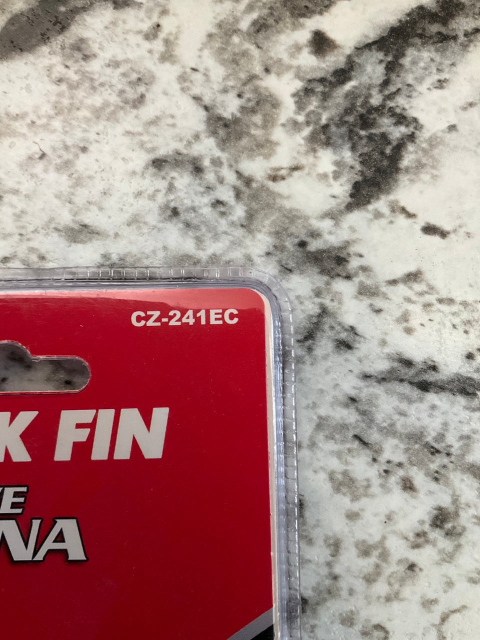 Pilot CZ-241EC DECORATIVE (NON-FUNCTIONAL) Black Chrome Shark Fin Antenna