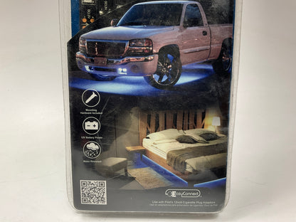 Pilot CZ-3053B LED Light Flex Strip Underbody Lights Kit - Blue, 12 Feet Total