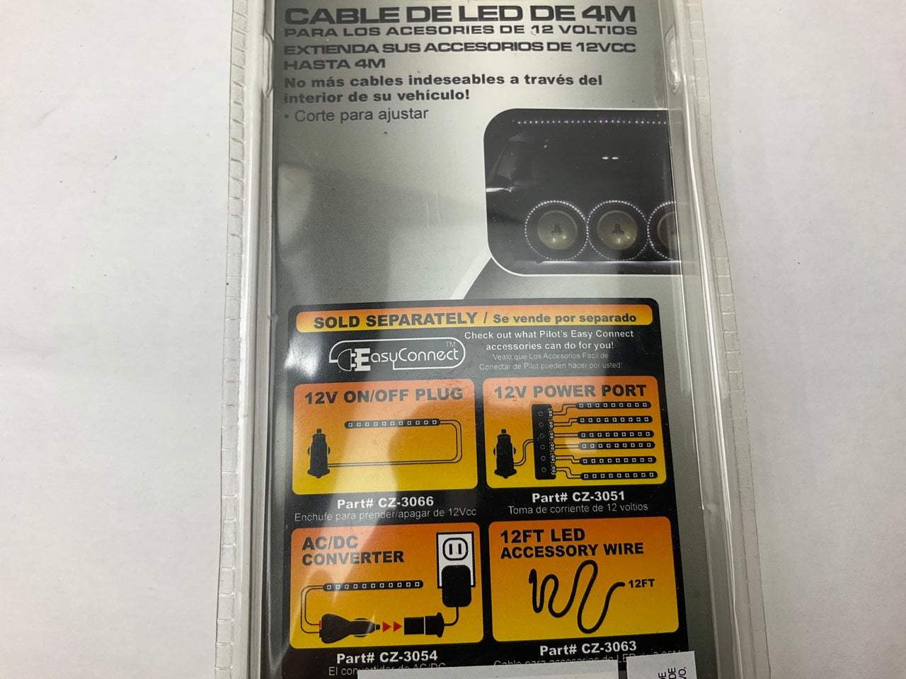 Pilot CZ-3063 Universal 12V, 12 Feet Automotive Accessory Wiring Color-Coded