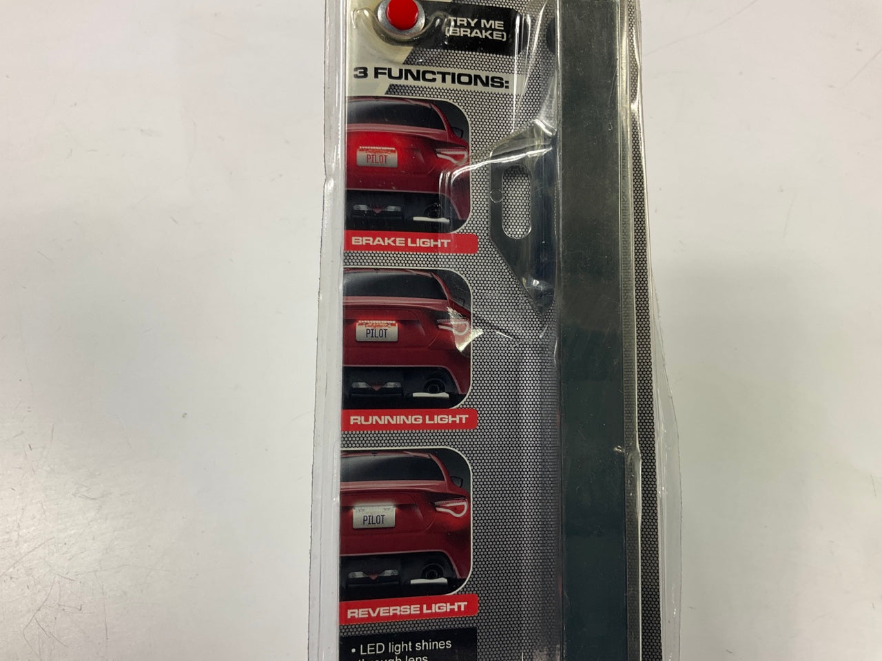 Pilot CZ-3102RW Brake/Reverse LED Red/White Light Bar - Chrome