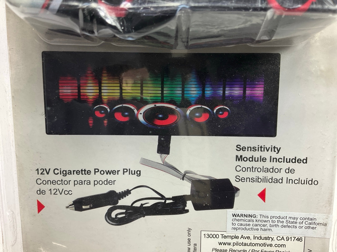 Pilot CZ-3133 Sound Activated Plug & Play LED EQ Simulator 12v