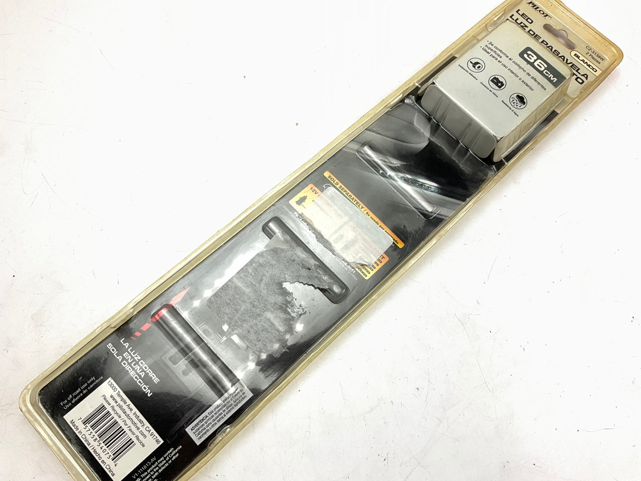 Pilot CZ-3138W- White LED Flex Light Strip, 2 Strips, 14'', 12V, 50,000HRS