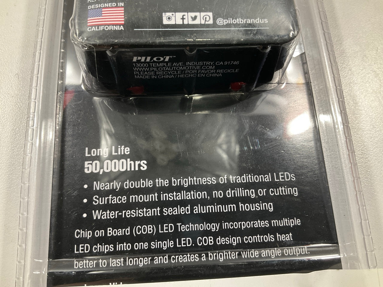 Pilot CZ3262WE 6500k Arctic White COB LED Flex Light Strips 6.5'' Long, Pack Of 2