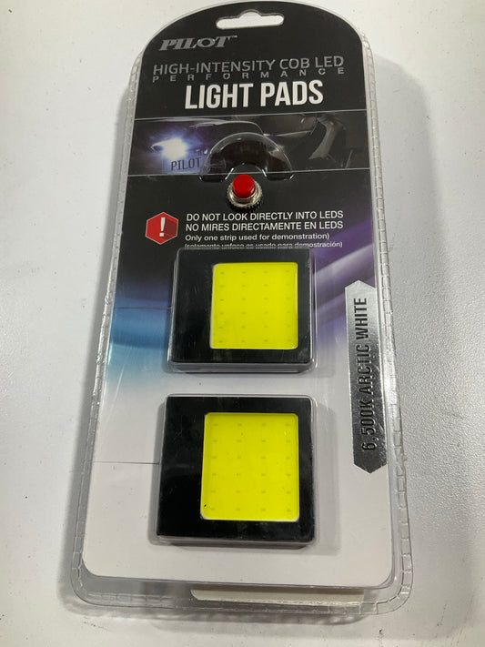 Pilot CZ-3265WE COB LED Accent Light Pads, 6500K Arctic White, 12V, 2 Piece