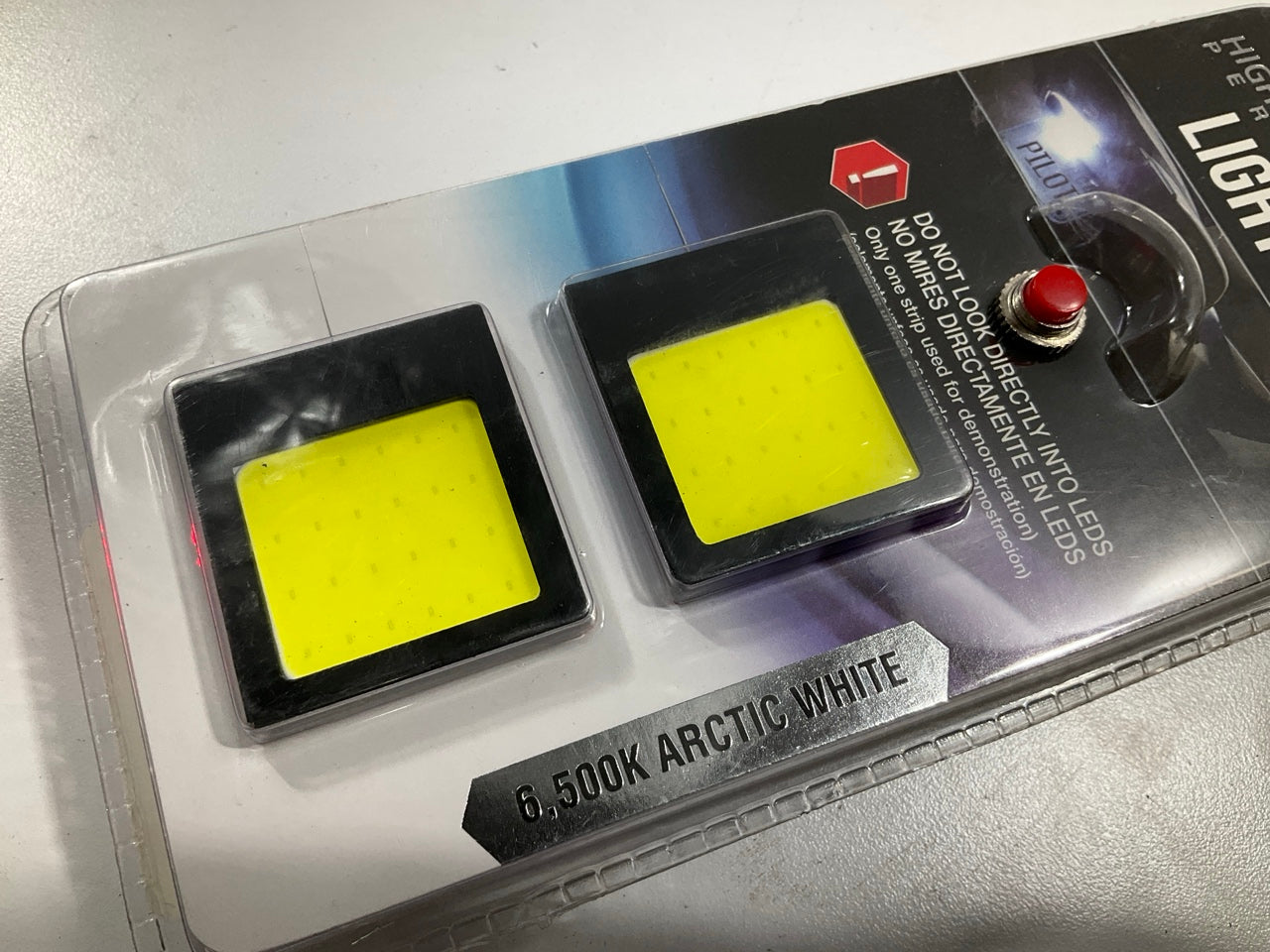 Pilot CZ-3265WE COB LED Accent Light Pads, 6500K Arctic White, 12V, 2 Piece