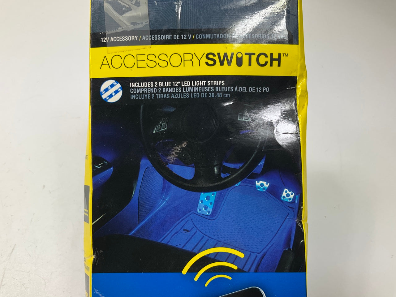 OPEN BOX - Pilot CZ-3276B 4-Device Bluetooth Switch W/ (2) Blue 12'' Light Strip