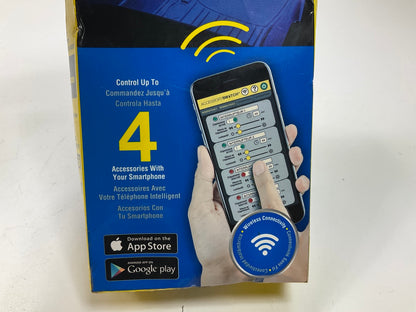 OPEN BOX - Pilot CZ-3276B 4-Device Bluetooth Switch W/ (2) Blue 12'' Light Strip