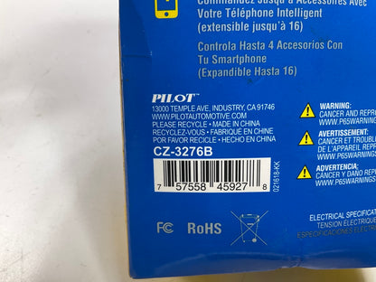 OPEN BOX - Pilot CZ-3276B 4-Device Bluetooth Switch W/ (2) Blue 12'' Light Strip