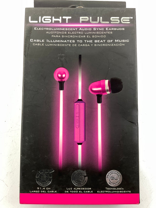 Pilot EL-1300P Electroluminescent Audio Response Ear Bud, Pink