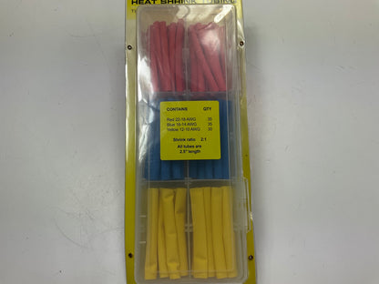 Pilot EL-181 Heat Shrink Tubing Kit For 10-22AWG, 2.5'' Length, 100 PCS