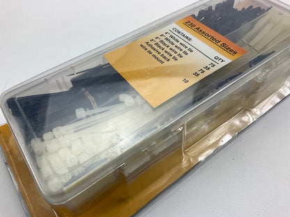 Pilot EL-182 230-piece Set Assorted Black And White Wire Tie Kit, Zip Ties