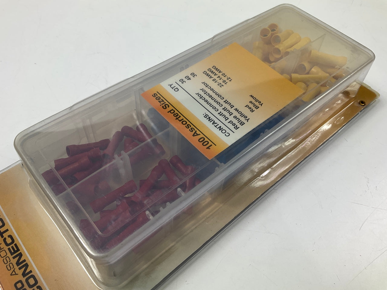 Pilot EL-184 100 Piece Butt Connectors Kit: Red, Blue & Yellow Butt Connectors