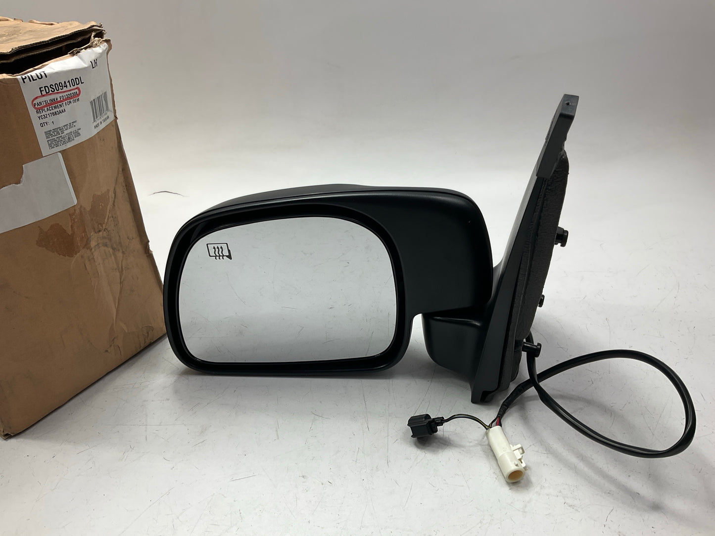 Pilot FDS09410DL Front Left Drivers Side Heated Door Foldaway Paddle Type Mirror