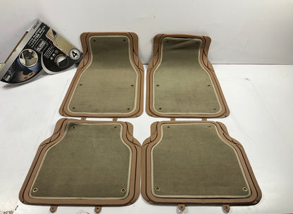 Pilot FM-09T Universal Trim-To-Fit Heavy Duty Carpet Tan Floor Mats, 4-Piece Set