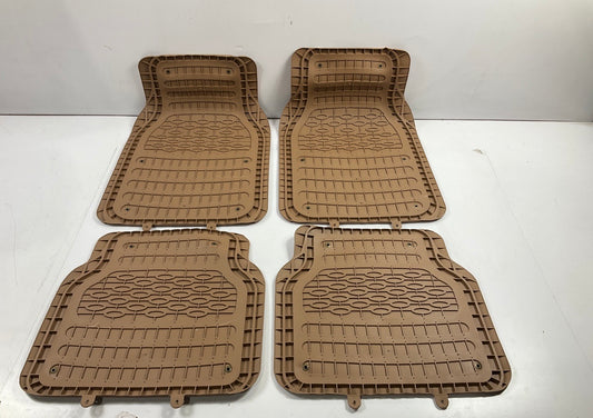 Pilot FM-09T Universal Trim-To-Fit Heavy Duty Carpet Tan Floor Mats, 4-Piece Set