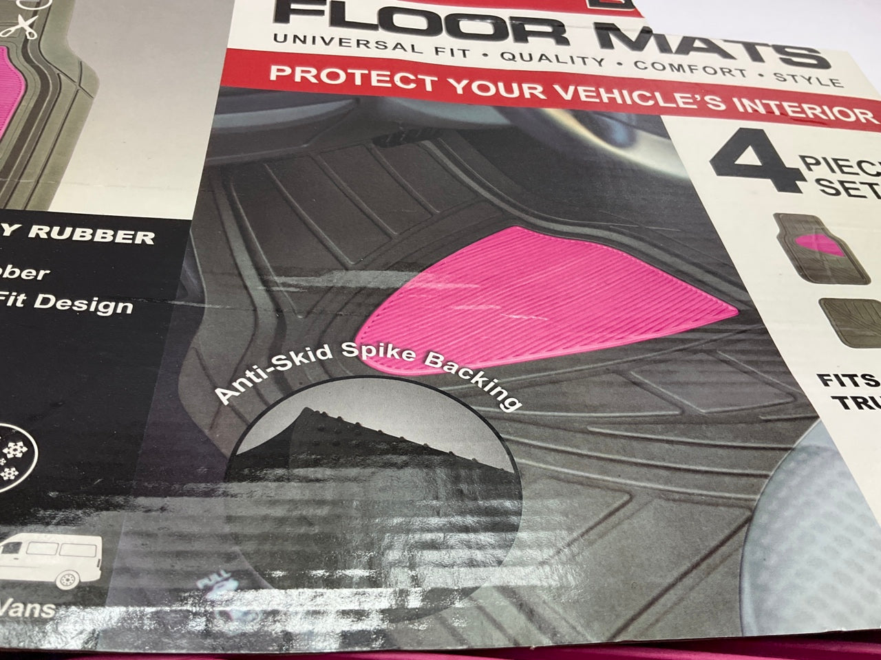 Pilot FMX-009P Universal Rubber Floor Mats 27'' X 18''